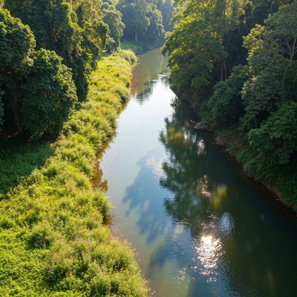 Clean river environment